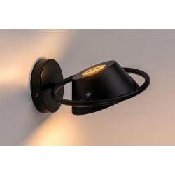 Sieninis šviestuvas Odiss LED 6W 3000K Šilta balta (Juoda)