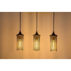 Pakabinamas šviestuvas Roxas E27 3x MAX 40W (Matinė Juoda)