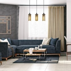 Pakabinamas šviestuvas Roxas E27 3x MAX 40W (Matinė Juoda)