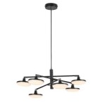 Pakabinamas šviestuvas Madi LED 24W 3000K Šilta balta (Matinė Juoda)
