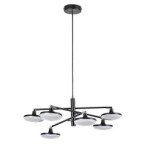 Pakabinamas šviestuvas Madi LED 24W 3000K Šilta balta (Matinė Juoda)