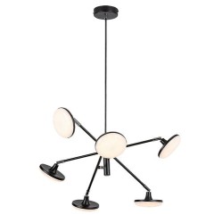 Pakabinamas šviestuvas Madi LED 24W 3000K Šilta balta (Matinė Juoda)