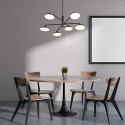 Pakabinamas šviestuvas Madi LED 24W 3000K Šilta balta (Matinė Juoda)