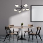 Pakabinamas šviestuvas Madi LED 24W 3000K Šilta balta (Matinė Juoda)