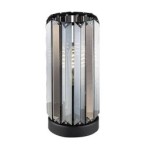 Stalinis šviestuvas Veness E27 1x MAX 40W (Matinė Juoda)
