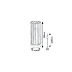 Stalinis šviestuvas Veness E27 1x MAX 40W (Matinė Juoda)