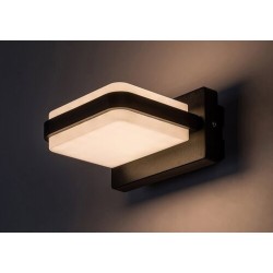 Sieninis lauko šviestuvas Gendt LED 12W 3000K Šilta balta (Juoda)