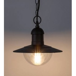 Pakabinamas lauko šviestuvas Oslo E27 1x MAX 60W (Juoda)