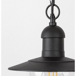Pakabinamas lauko šviestuvas Oslo E27 1x MAX 60W (Juoda)