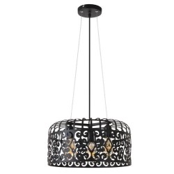Pakabinamas šviestuvas Alessandra E27 3x MAX 60W (Matinė Juoda)