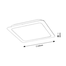 LED panelė Shaun LED 12W 4000K Neutrali balta (Balta)