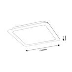 LED panelė Shaun LED 12W 4000K Neutrali balta (Balta)