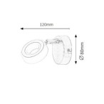 Sieninis šviestuvas Zora LED 4.5W 4000K Neutrali balta (Chromo)