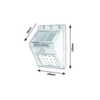 Saulės energija įkraunamas šviestuvas Ostrava LED 1.3W 4000K Neutrali balta (Juoda)