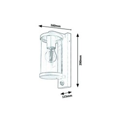 Sieninis lauko šviestuvas Silistra E27 1x MAX 60W (Antracito)