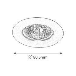 Įmontuojamas šviestuvas Spot relight GU5.3 12V 1x MAX 50W (Bronzos)