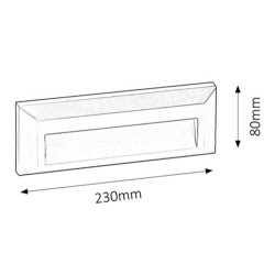 Sieninis lauko šviestuvas Pueblo LED 1.6W 4000K Neutrali balta (Pilka)