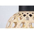 Sieninis šviestuvas Rattan E27 1x MAX 15W (Juoda)