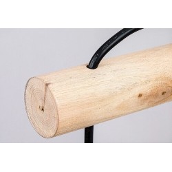 Sieninis šviestuvas Rattan E27 1x MAX 15W (Juoda)