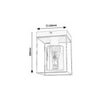 Lubinis šviestuvas Chadwick E27 1x MAX 25W (Juoda)