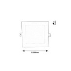 LED panelė Shaun2 LED 6W 3000K Šilta balta (Balta)