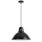 Pakabinamas šviestuvas Wilbour E27 1x MAX 60W (Juoda)