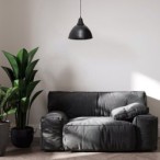 Pakabinamas šviestuvas Wilbour E27 1x MAX 60W (Juoda)