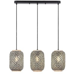 Pakabinamas šviestuvas Adalla E27 3x MAX 40W (Matinė Juoda)