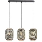 Pakabinamas šviestuvas Adalla E27 3x MAX 40W (Matinė Juoda)