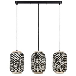 Pakabinamas šviestuvas Adalla E27 3x MAX 40W (Matinė Juoda)