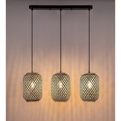 Pakabinamas šviestuvas Adalla E27 3x MAX 40W (Matinė Juoda)
