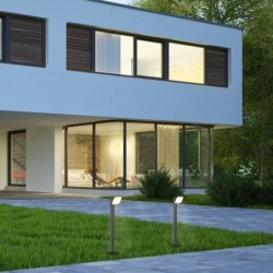 Pastatomas lauko šviestuvas Odiel LED 12W 3000K Šilta balta (Juoda)