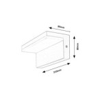 Sieninis lauko šviestuvas Zaragoza LED 10W 4000K Neutrali balta (Balta)
