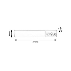 Baldinis šviestuvas Bath2 LED 10W 4000K Neutrali balta (Balta)