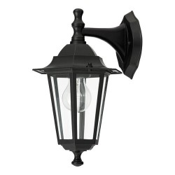 Sieninis lauko šviestuvas Velence E27 1x MAX 60W (Juoda)