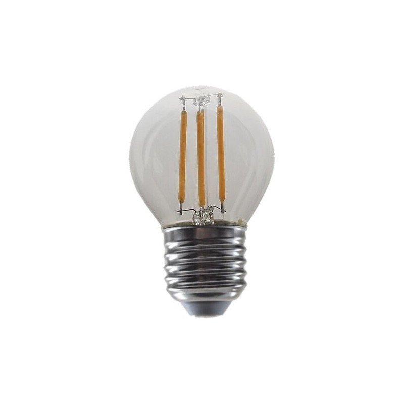 LED lemputė E27 Filament-LED 4W G45 2700K Šilta balta