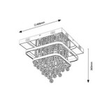 Lubinis šviestuvas Pallas LED 36+ E14 4x MAX 40W 4000K Neutrali balta (Chromo)