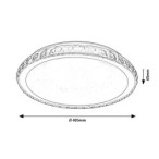Lubinis šviestuvas Cressida LED 24W 4000K Neutrali balta (Chromo)