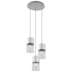 Pakabinamas šviestuvas Zelkova E27 3x MAX 40W (Braižyto Aliuminio)