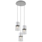 Pakabinamas šviestuvas Zelkova E27 3x MAX 40W (Braižyto Aliuminio)