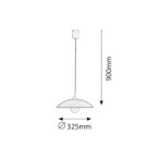 Pakabinamas šviestuvas Cupola range E27 1x MAX 60W (Balta)