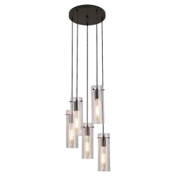 Pakabinamas šviestuvas Acantha E27 5x MAX 60W (Juoda)