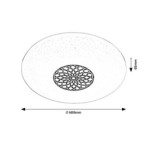 Lubinis šviestuvas Ophelia LED 40W 3000-6500K CCT keičiama balta spalva (Chromo)