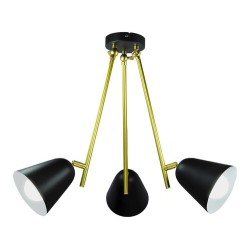 Lubinis šviestuvas Alder E14 3x MAX 40W (Juoda)