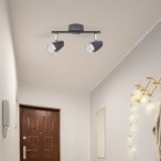 Lubinis šviestuvas Karen LED 2x 4W 3000K Šilta balta (Antracito)