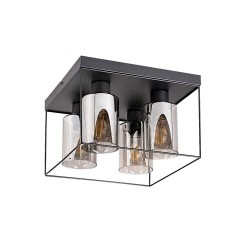 Lubinis šviestuvas Chadwick E27 4x MAX 25W (Juoda)