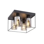 Lubinis šviestuvas Chadwick E27 4x MAX 25W (Juoda)