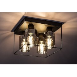 Lubinis šviestuvas Chadwick E27 4x MAX 25W (Juoda)