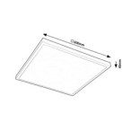 Lubinis šviestuvas Damek2 LED 40W 4000K Neutrali balta (Balta)