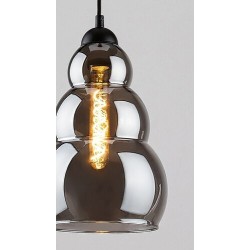 Pakabinamas šviestuvas Salvatore E27 1x MAX 40W (Juoda)